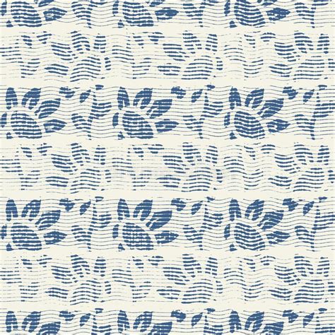 Delicate French Lace Effect Seamless Stripe Pattern Ornate Provence