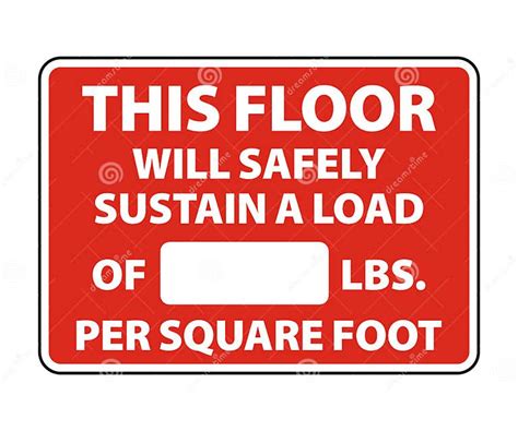 This Floor Will Safely Sustain A Load Of Lbs Per Square Foot Osha