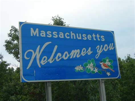 Massachusetts Welcome Sign I 93 At The Nh State Line Flickr