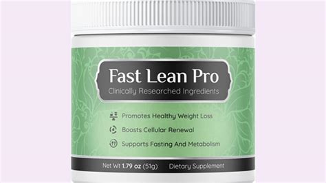 Fast Lean Pro Reviews Fake Or Legit Safe Weight Loss Powder