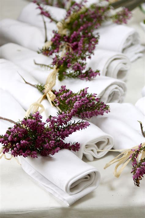 Peterborough, ontario on etsy since 2018. Heather napkin decor. in 2019 | Wedding decorations ...