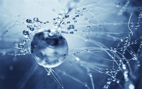 Download Stunning 3d Visualization Of Water Molecules Wallpaper