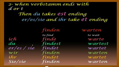 Lesson 13 Verb Regular Verbs Conjugationa1 German For Beginners