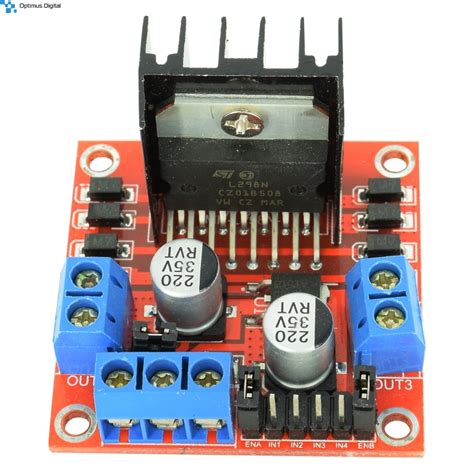 Modul Cu Driver De Motoare Dual L298n Rosu Motor Dc Arduino Pic Avr