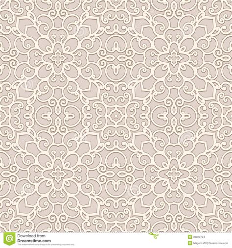 Seamless Beige Pattern Stock Vector Illustration Of Lacy 36020704
