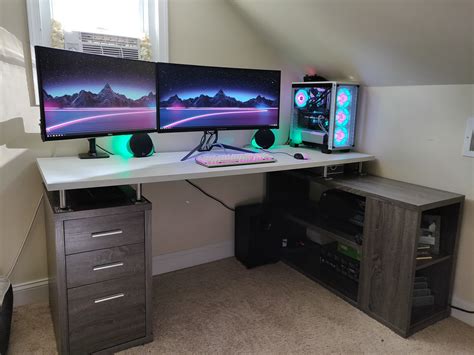 My Take On The Ikea Kitchen Counter Desk Rbattlestations