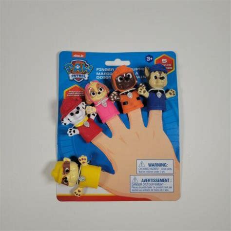 Nickelodeon Paw Patrol Finger Puppets Bath Toy 5 Pieces 3867821281