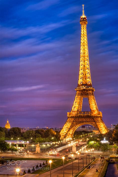 Eiffel Tower Sunset By Joshua Gunther 500px