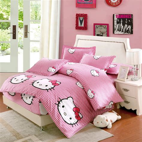 Twin Hello Kitty Bedding Set Hello Kitty 4pc Bedding Sets Twin Full