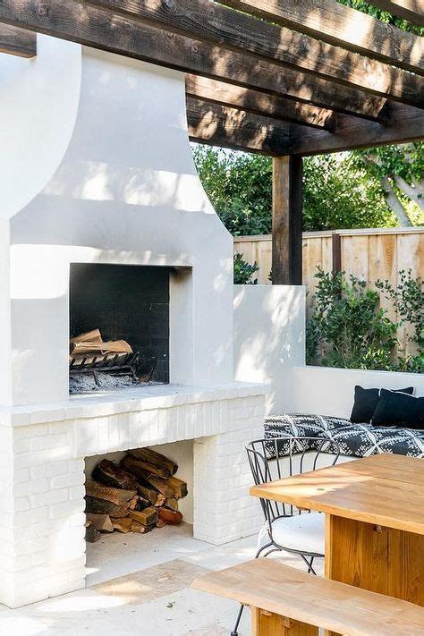 Outdoor Fireplace With Pergola Gorgeous Patio With Pergola