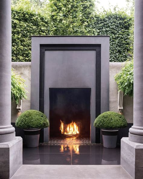 On Trend Outdoor Fireplaces — Akin Design Studio