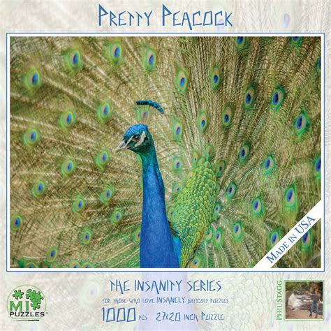 Pretty Peacock 1000 Pieces Mi Puzzles Puzzle Warehouse