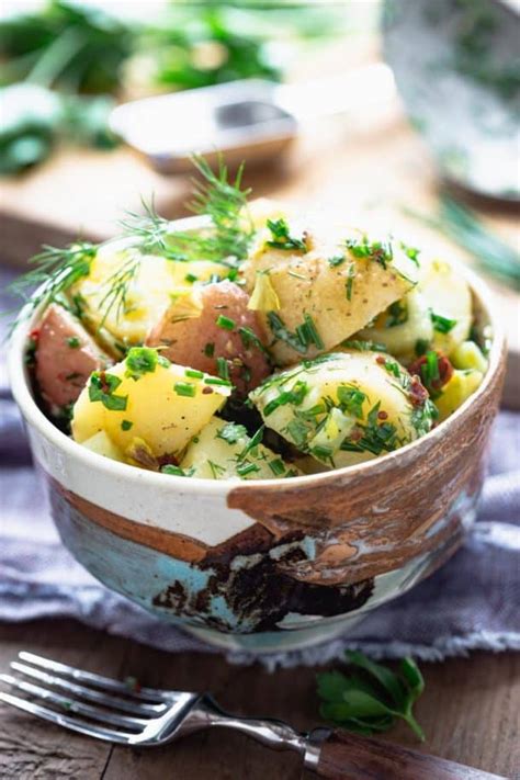 Vegan Potato Salad With Herbs Healthy Seasonal Recipes