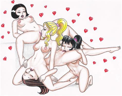 Xbooru Colored Pencil Medium Edithemad Female Only Foursome Group