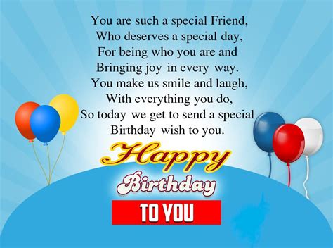 Greeting Birthday Wishes For A Special Friend This Blog About Health