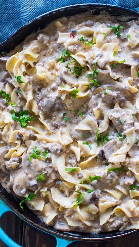 Golden seared juicy beef strips smothered in recipe notes: 12 Classic Beef Stroganoff Recipes That Are Actually Easy ...