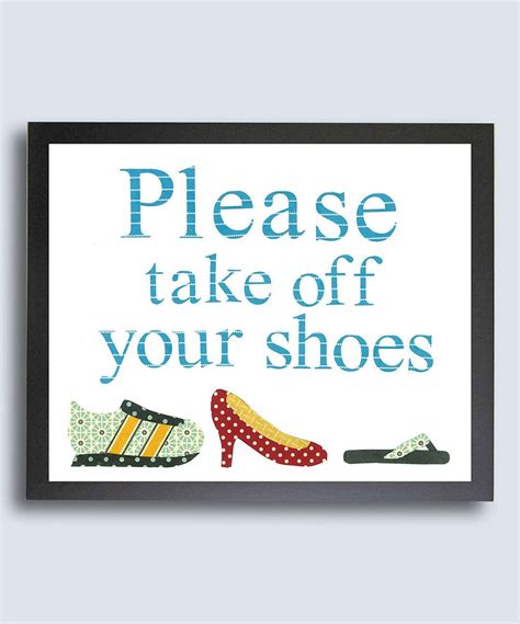 Printable Take Off Shoes Sign Funny Printable Templates