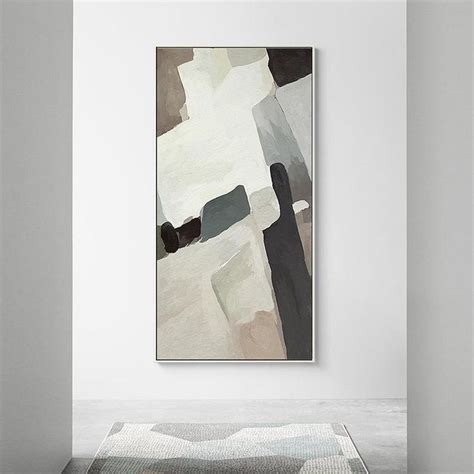 Large Abstract Grey Paintingoversized Abstract Art Paintinglarge Wall