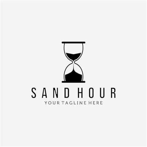 Premium Vector Vintage Hourglass Logo Vector Design Illustration Icon