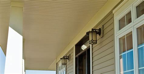 Soffit panels are similar to vertical siding. Featureshot2 (With images) | Ceiling materials, Vinyl soffit