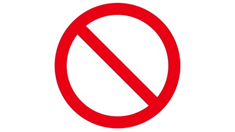 International Prohibition Sign No Symbol Stock Footage