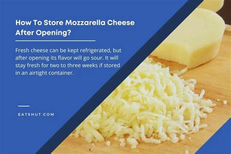 How To Store Mozzarella Cheese After Opening