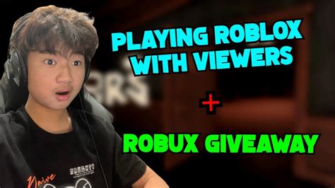 🔴robux Giveaway🔴roblox Livestream Viewers Pickplaying Random