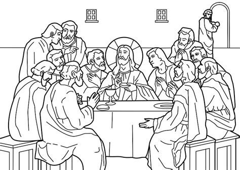 Last Supper Coloring Pages Coloring Pages Kids 2019