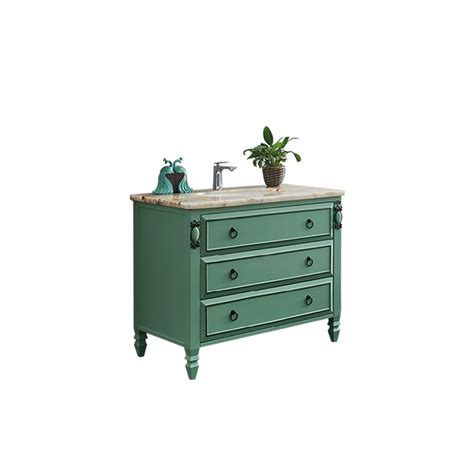 The foreground of your decor. Green bathroom vanity cabinets