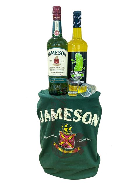 Jameson Pickle Back Whiskey T Basket By Pompei Baskets Engrave
