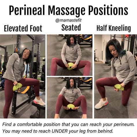 3 Positions So You Can Reach For Perineal Massage Mamastefit