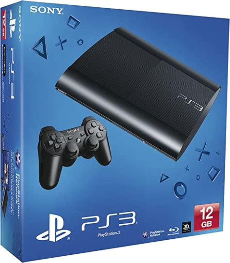 NEW Sony Playstation 3 PS3 12Gb Super Slim Console Black UK Amazon Es