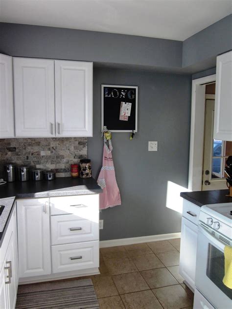 I love the subtle depth and warm brown underpinning of this shade. It's A Long Story: Kitchen Update: New Paint! | Grey ...