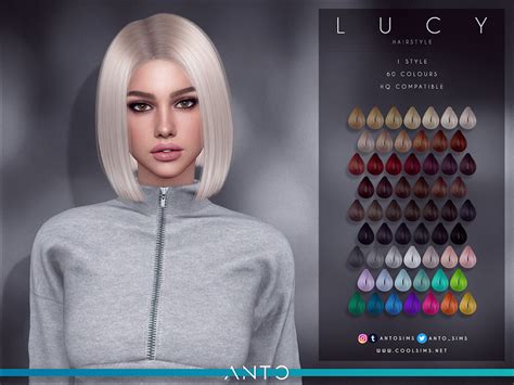 Anto Lucy Hairstyle Created For The Sims 4 Emily Cc Finds