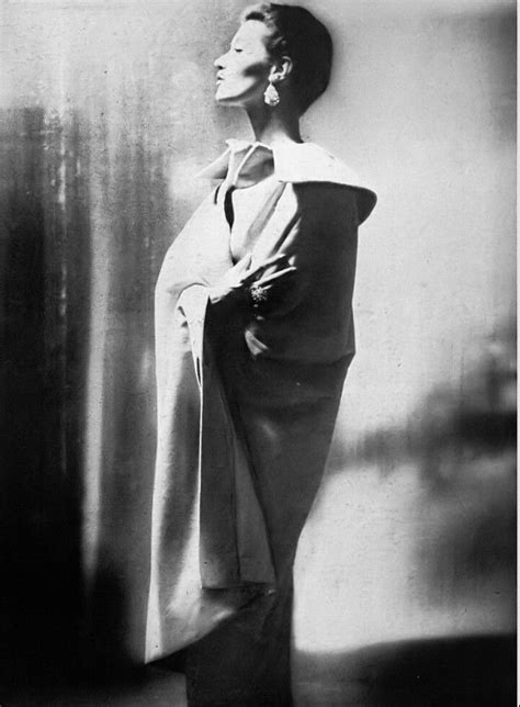 Barbara Mullen In Hattie Carnegie Harpers Bazaar October 1954 Photo