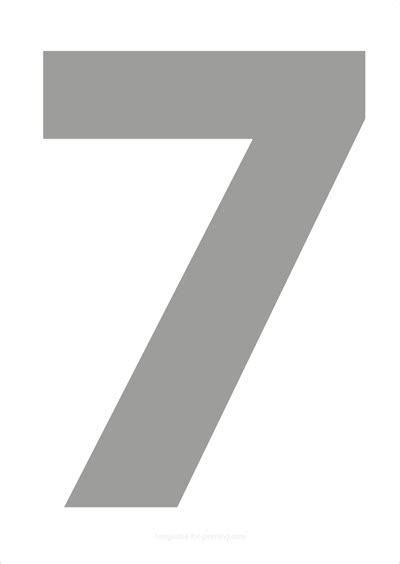 Gray Numbers For Printing Templates For Printing