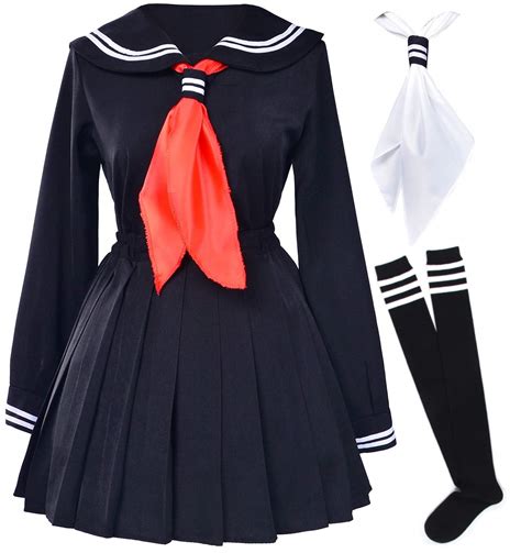 Buy Classic Japanese School Girls Sailor Dress Shirts Uniform Anime Cosplay Costumes With Socks