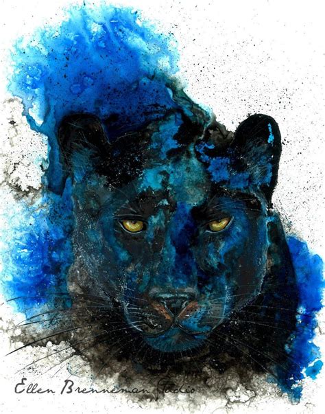 Panther Art Print Tumblr Panther Art Spirit Animal Art Black