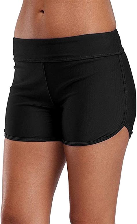 Charmo Swimsuit Bottoms For Women Tummy Control Swim Shorts Solid