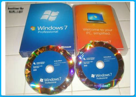Microsoft Windows 7 Professional Retail 32bit 64bit System Builder