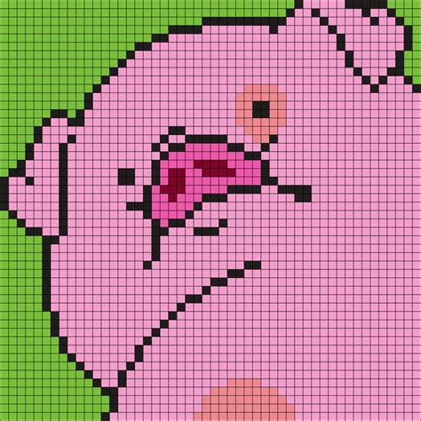 Waddles From Gravity Falls Pixel Art Templates Pixel Drawing Pixel Art