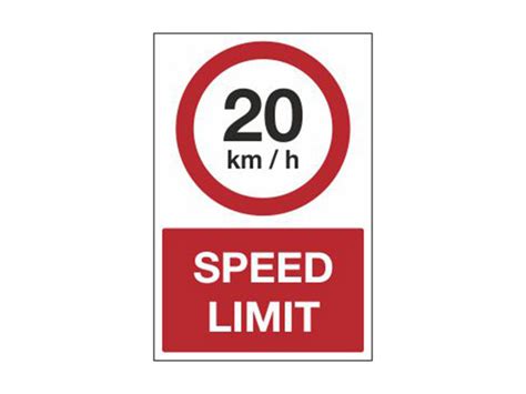 Par 026 Speed Limit To 20 Kmh Sign Benrhodes Nigeria Limited
