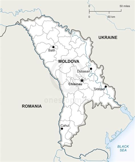Republic Of Moldova Map Cities And Towns Map