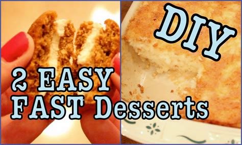 diy 2 desserts 2 ingredients and fast recipe flow