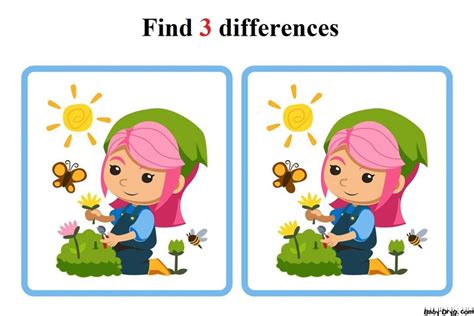 Find The Difference Game For 3 Years Old Find 3 Differences