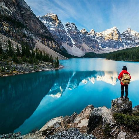 Discoveryhd On Instagram Moraine Lake Sunrise Photograph By