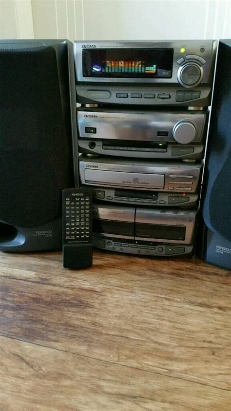 Kenwood 4 Stacking Stereo System 6 Change Cd With Remote Control In