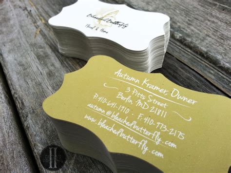 Custom Shaped Business Cards Die Cut Business Cards 50 100 Etsy