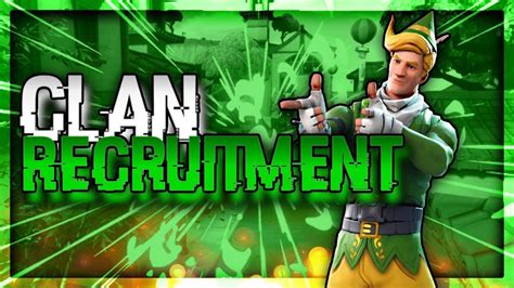 Fortnite Clan Recruitment Vile Clan Youtube