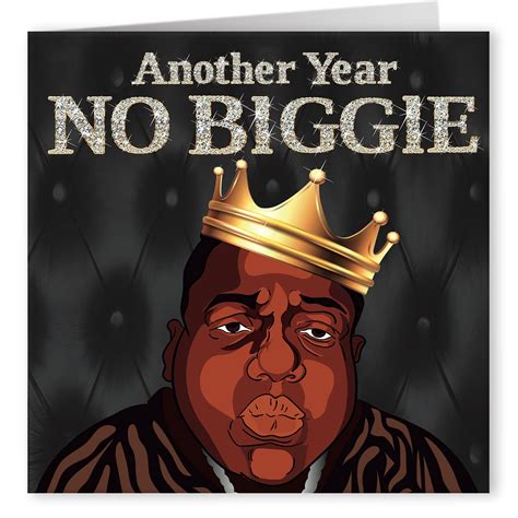 Buy Cult Kitty No Biggie - Funny Rapper Birthday Card for Men - Thick